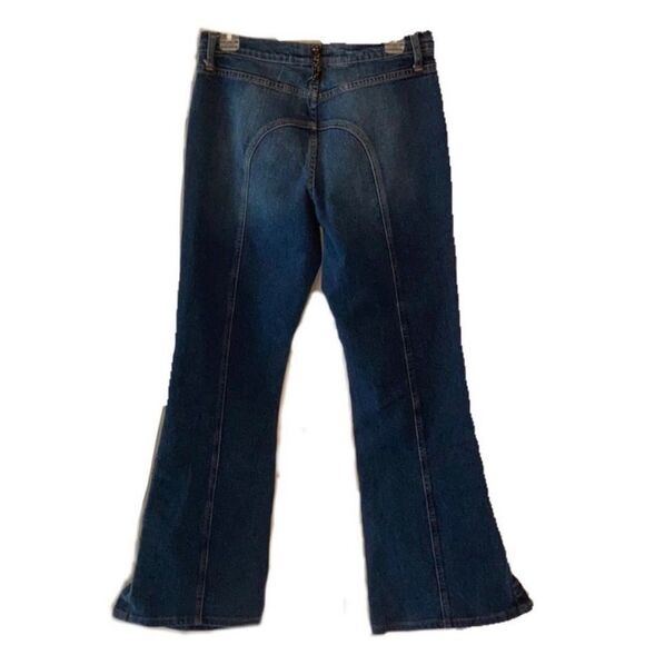 Bisou Bisou Blue Flare Wide Leg Jeans - Picture 3 of 15